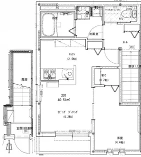 ナークニク【2階】の間取り