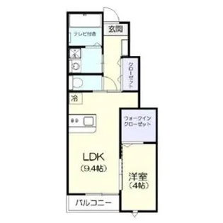 アメージングN.Y【1階】の間取り