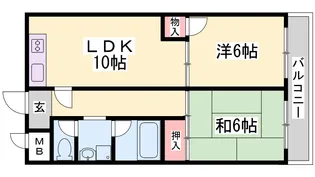 グランディアミアモーレ鈴蘭台【3階】の間取り