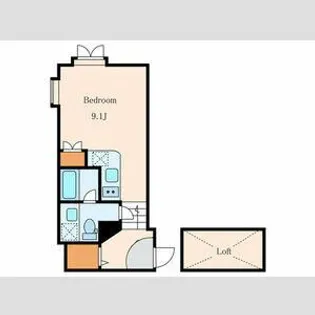 Chat Lapin 南麻布【2階】の間取り