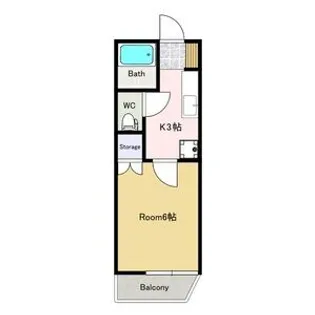 寿ハイツ3号棟【4階】の間取り