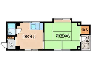 富松城レジデンス【4階】の間取り