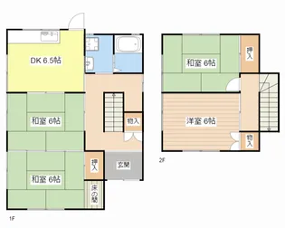 滋賀県甲賀市水口町山【一戸建】の間取り