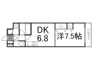 1DKの間取り画像
