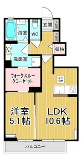 シャルムB【1階】の間取り