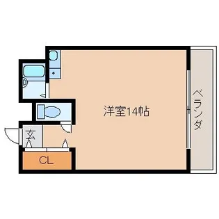 ドミール喜連【4階】の間取り