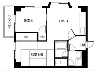 神奈川県横浜市中区本牧町1【マンション】の間取り