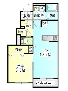 villa KAKIHI 宮ノ上【1階】の間取り