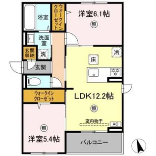 リートネージュ【2階】の間取り