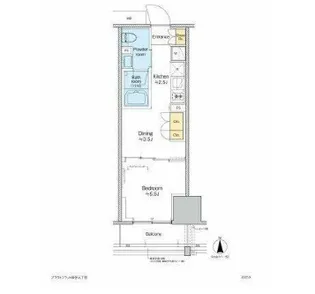 プラウドフラット四谷三丁目【10階】の間取り