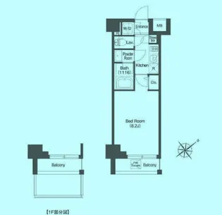 AIFLAT中目黒【1階】の間取り