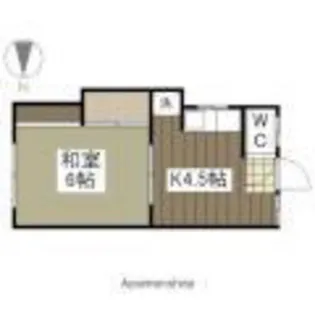 高橋アパート【2階】の間取り