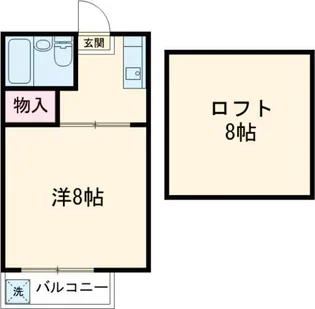 パルミナミ【2階】の間取り