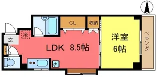 ファーストウッド西新小岩【2階】の間取り