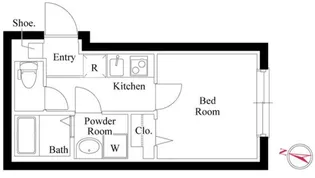 1Rの間取り画像