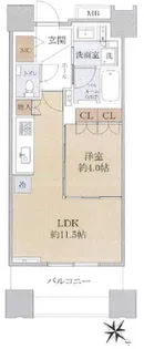 東京都中央区東日本橋3【マンション】の間取り
