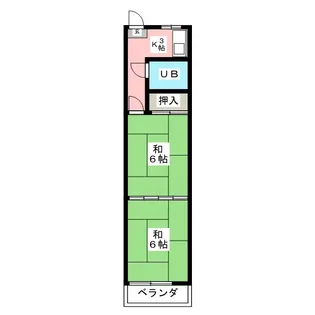 サンメゾン24 A棟【1階】の間取り