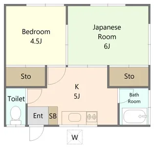 大山コーポ【2階】の間取り