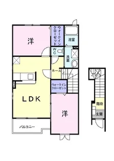 ヴィラ・フォンターナ2【2階】の間取り