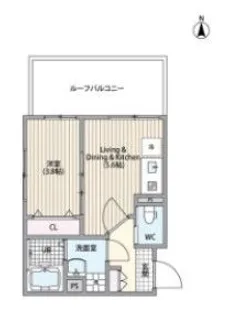 Sunflower Garden【4階】の間取り