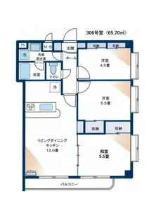 LIVE【3階】の間取り