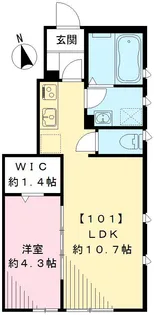 グラース【1階】の間取り