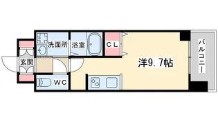グランカーサ梅田北【8階】の間取り