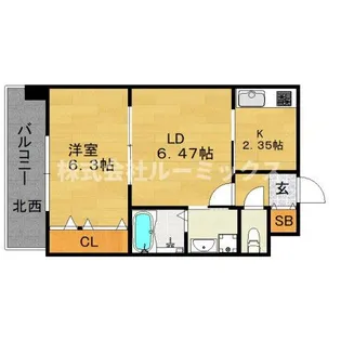 福岡県福岡市中央区舞鶴1【マンション】の間取り