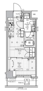 PREMIUM CUBE 王子神谷【6階】の間取り