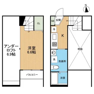 マルスヴァンサンクkumamoto【1階】の間取り
