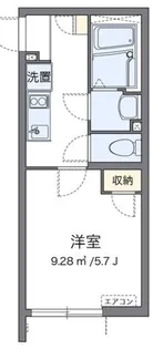 クレイノサンザシ【1階】の間取り