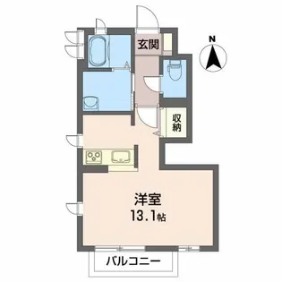 ベアピッチ【1階】の間取り