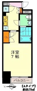 1Kの間取り画像