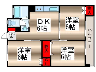 蓮見マンション【2階】の間取り