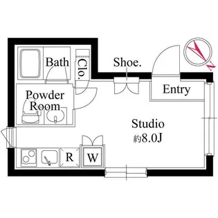 東京都中野区新井1【マンション】の間取り