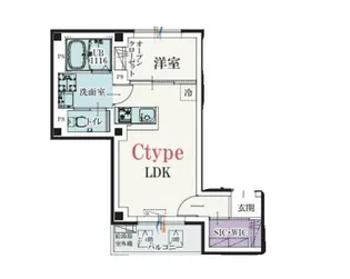 b’CASA調布SOUTH COURT(ビーカーサ)【3階】の間取り