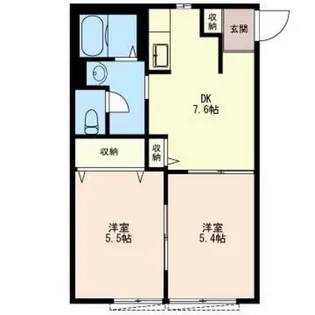 エクセルハイム【1階】の間取り