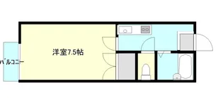 ロイヤルハイツA棟【2階】の間取り