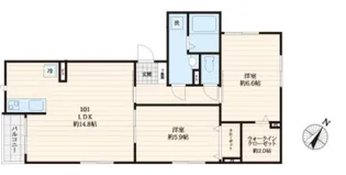 ヴァレ ブランシュ【1階】の間取り