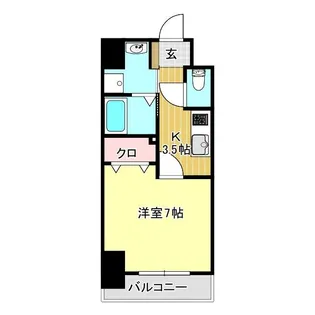 グリーンコート【5階】の間取り