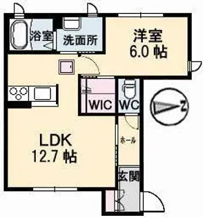 プロヌーブKEN C棟【1階】の間取り