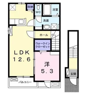 ラ・クオーレ【2階】の間取り