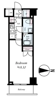 TRADISRISE錦糸町【3階】の間取り