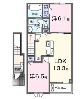 ベル アントラー【2階】の間取り