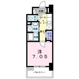 メルベージュ岸【6階】の間取り