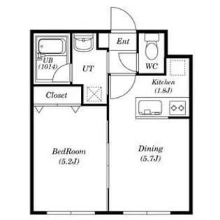 ブランノワールレサンテ514【4階】の間取り