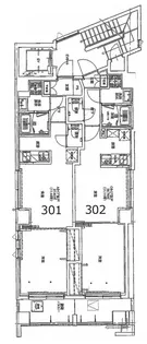 東京都新宿区余丁町【マンション】の間取り