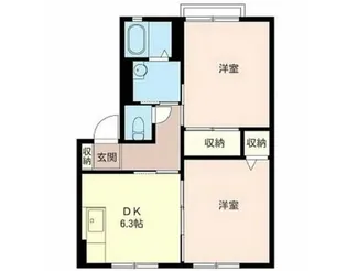 ペルテ並木A【2階】の間取り