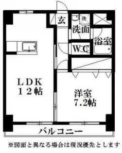 M・シュルプリーズ ドゥ【1階】の間取り