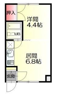 トヨオカ12.1ハイツB棟【2階】の間取り